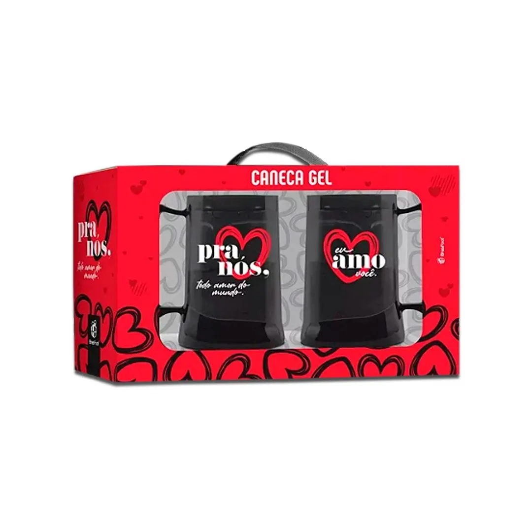 CANECA GEL 300ML C/ 2UN - PRA NÓS AMOR DO MUNDO