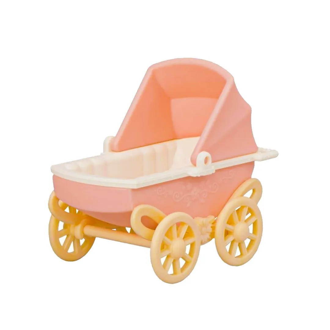 SYLVANIAN FAMILIES - CONJUNTO CARRINHO DE BEBÊ - PAPAI E BEBÊ GATOS