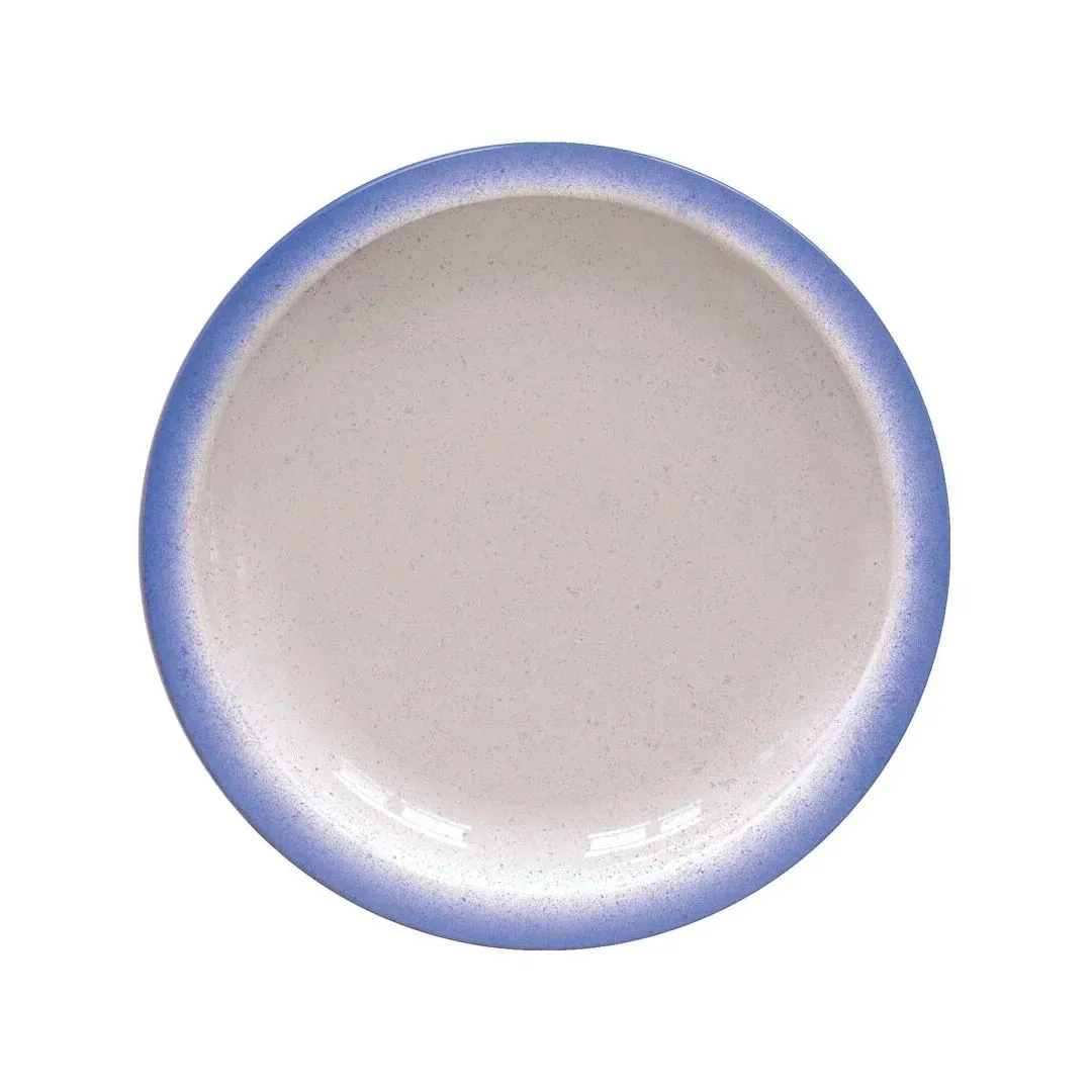 PRATO RASO AC 28CM RUSTICO AZUL 