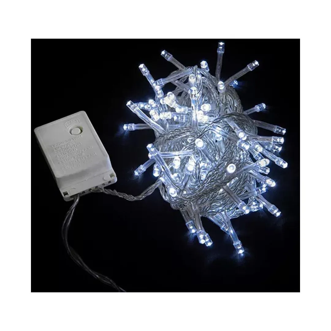 PISCA-PISCA 100 LAMPADAS LED BR FIO TRANSP 8F 220X