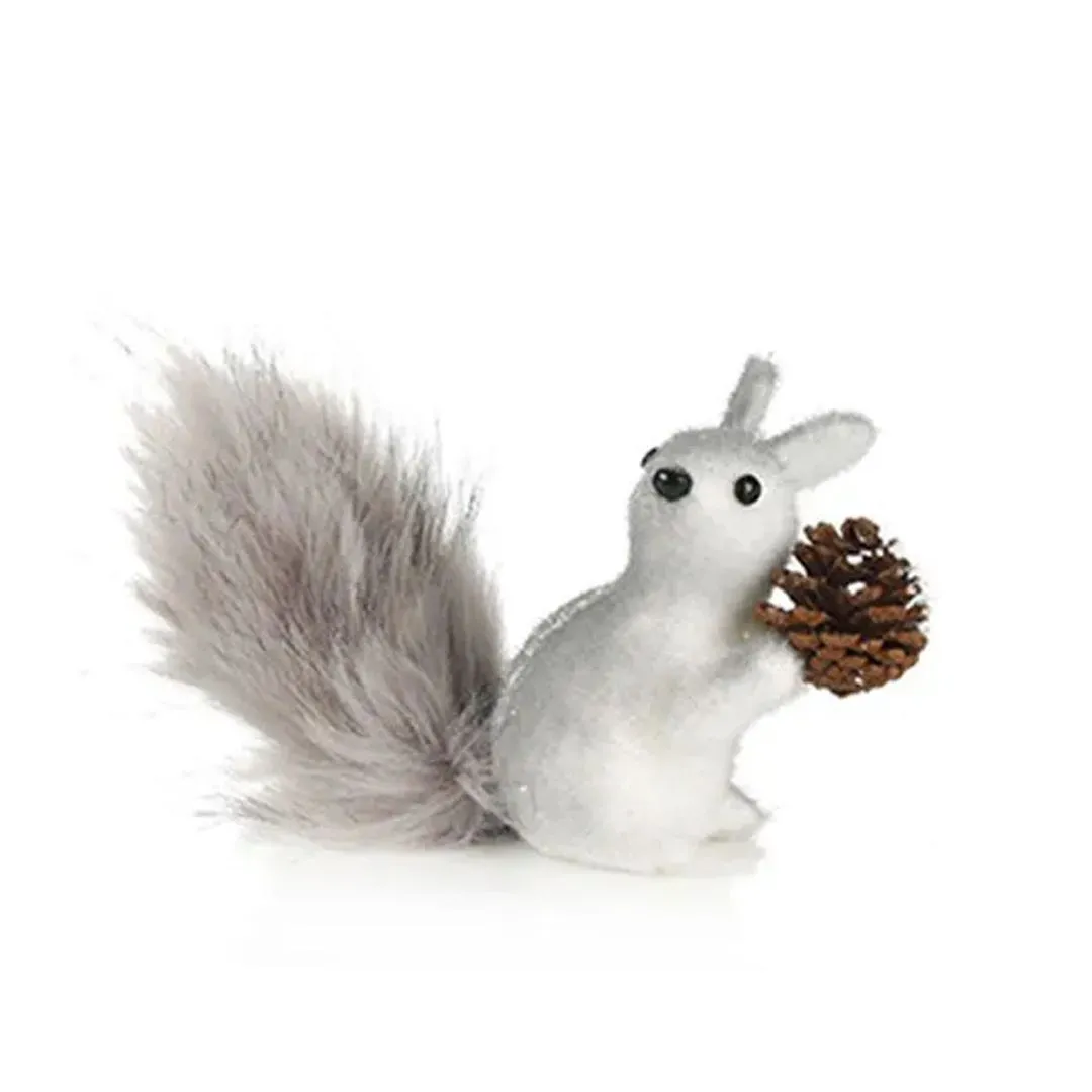 ENFEITE NATALINO ESPUMA ESQUILOS COM PINHA  SORTIDO