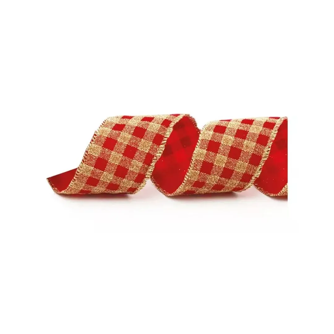 FITA ARAMADA QUADRICULADA VERMELHO 914CM X 6,3CM X 6,3CM