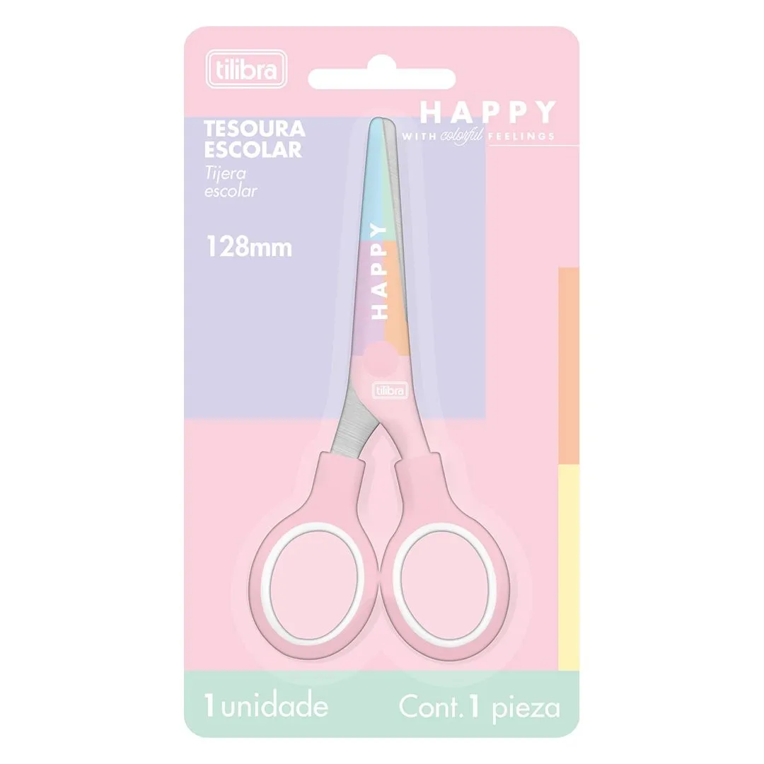 TESOURA ESCOLAR 128 MM HAPPY 