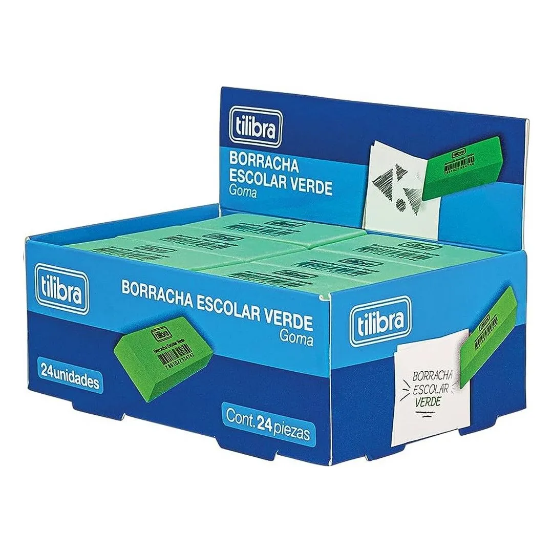 BORRACHA ESCOLAR  VERDE GRANDE
