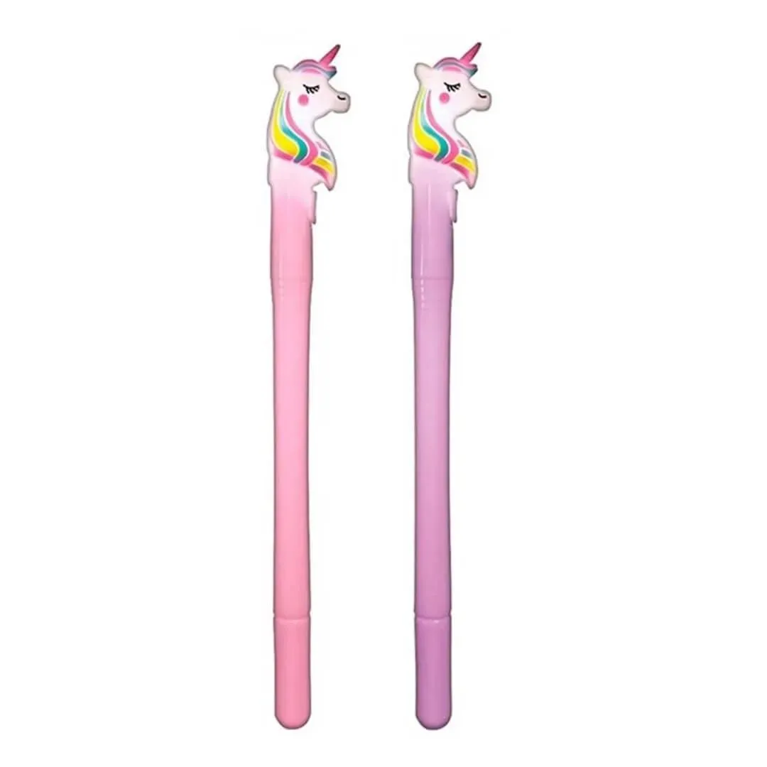CANETA GEL 0.5 LED UNICORNIO SORTIDO