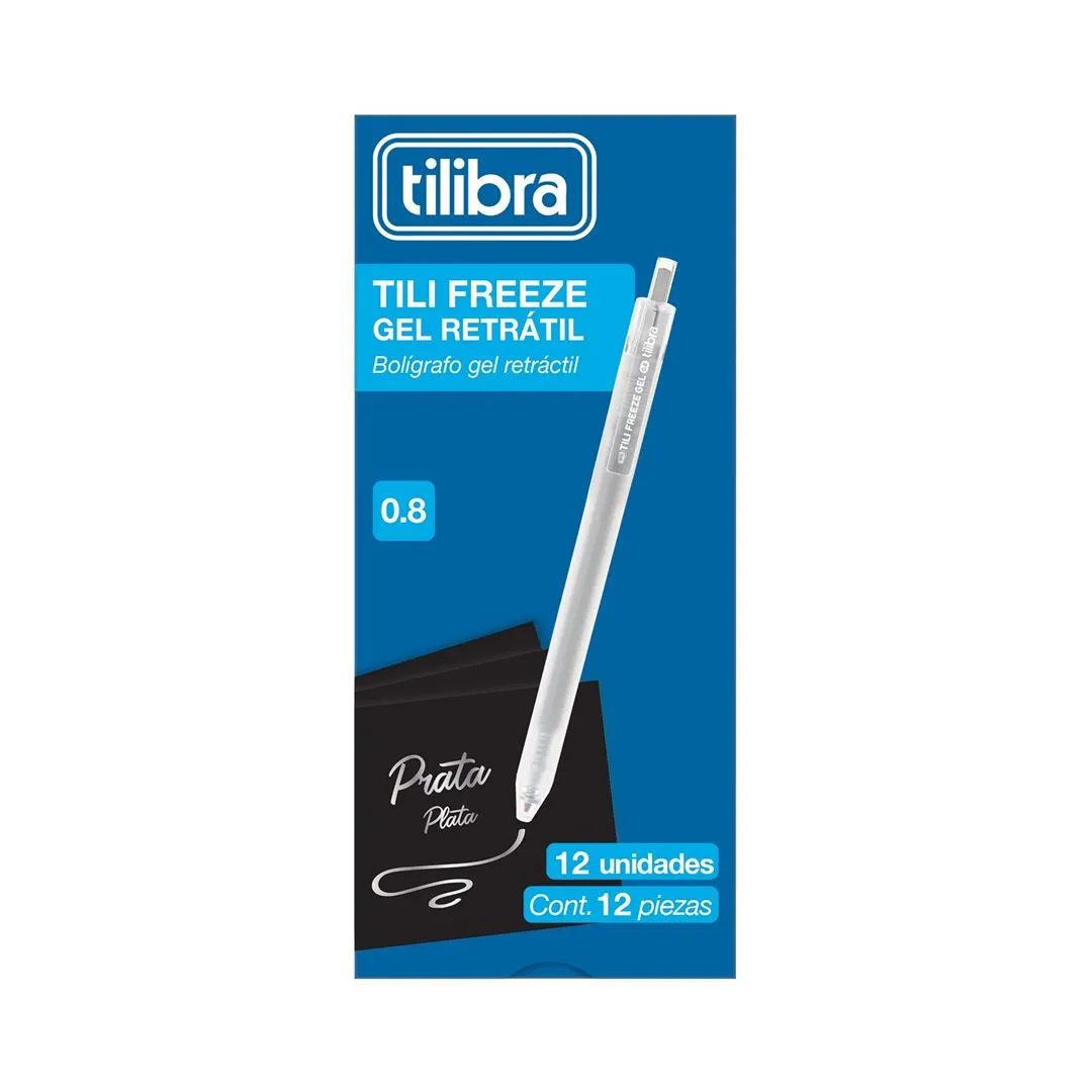 CANETA GEL 0.8 TILIFREEZE PRATA