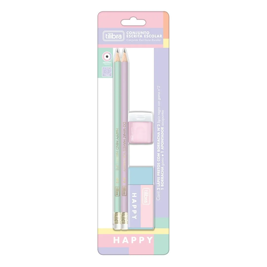 CONJUNTO ESCRITA ESCOLAR HAPPY 