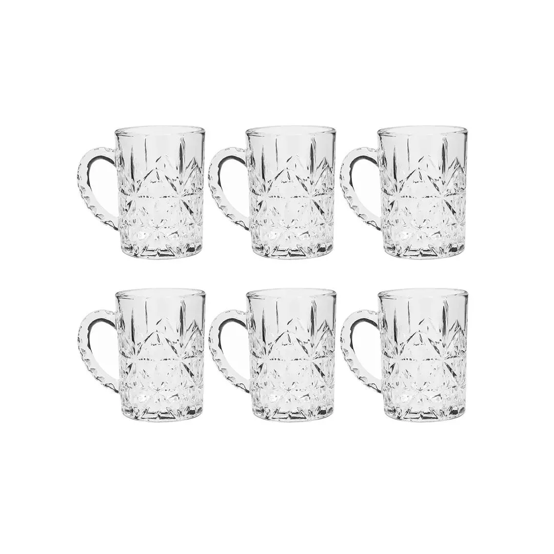 CANECA PARA CAPPUCCINO EM VIDRO DIAMOND 170ML