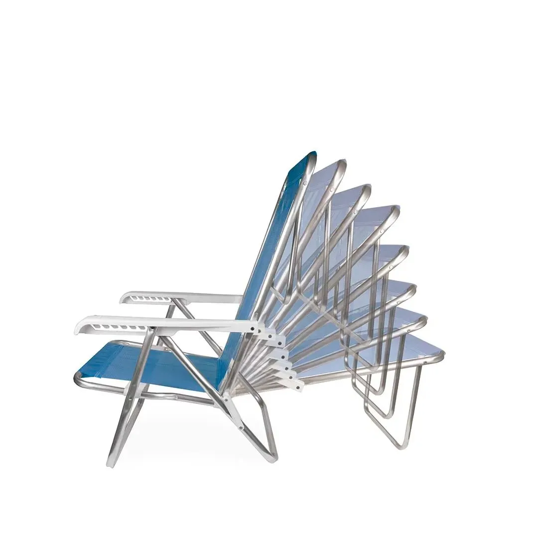 CADEIRA RECLINAVEL 8 POSICOES AZUL