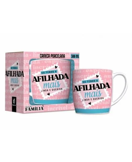 CANECA PORCELANA URBAN 300 ML FAMILIA - AFILHIADA MAIS LEGAL
