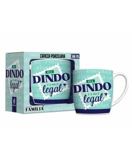 CANECA PORCELANA URBAN 300 ML FAMILIA - DINDO LEGAL