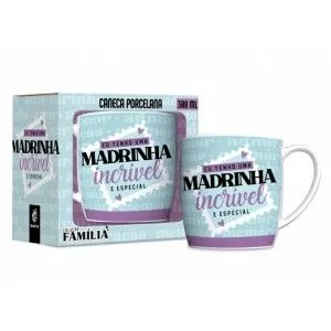 CANECA PORCELANA URBAN 300 ML FAMILIA - MADRINHA INCRIVEL