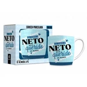 CANECA PORCELANA URBAN 300 ML FAMILIA - NETO QUERIDO