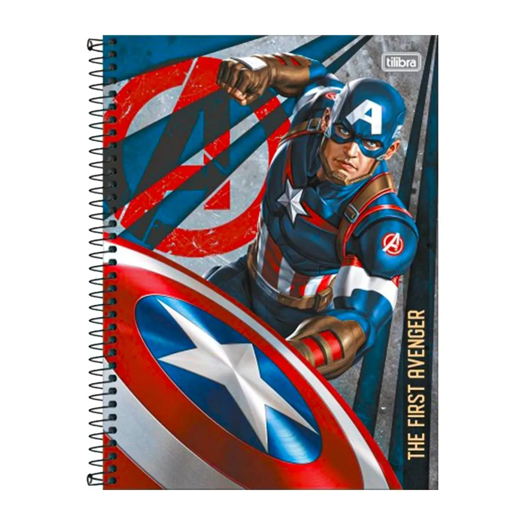CADERNO UNIVERSITÁRIO AVENGERS 1 MATÉRIA - 80 FOLHAS