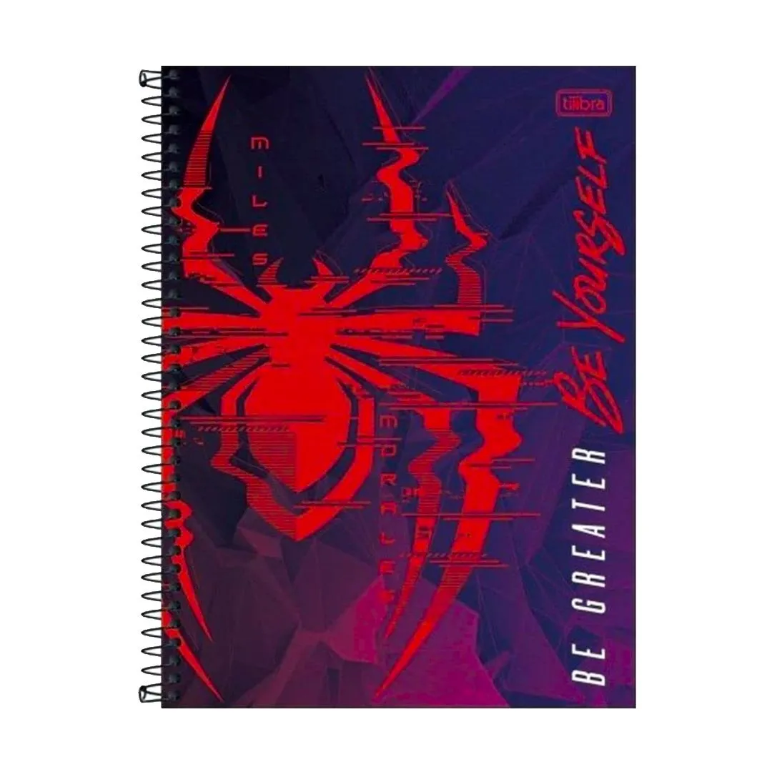 CADERNO UNIVERSITÁRIO SPIDER-MAN GAME 1 MATÉRIA - 80 FOLHAS