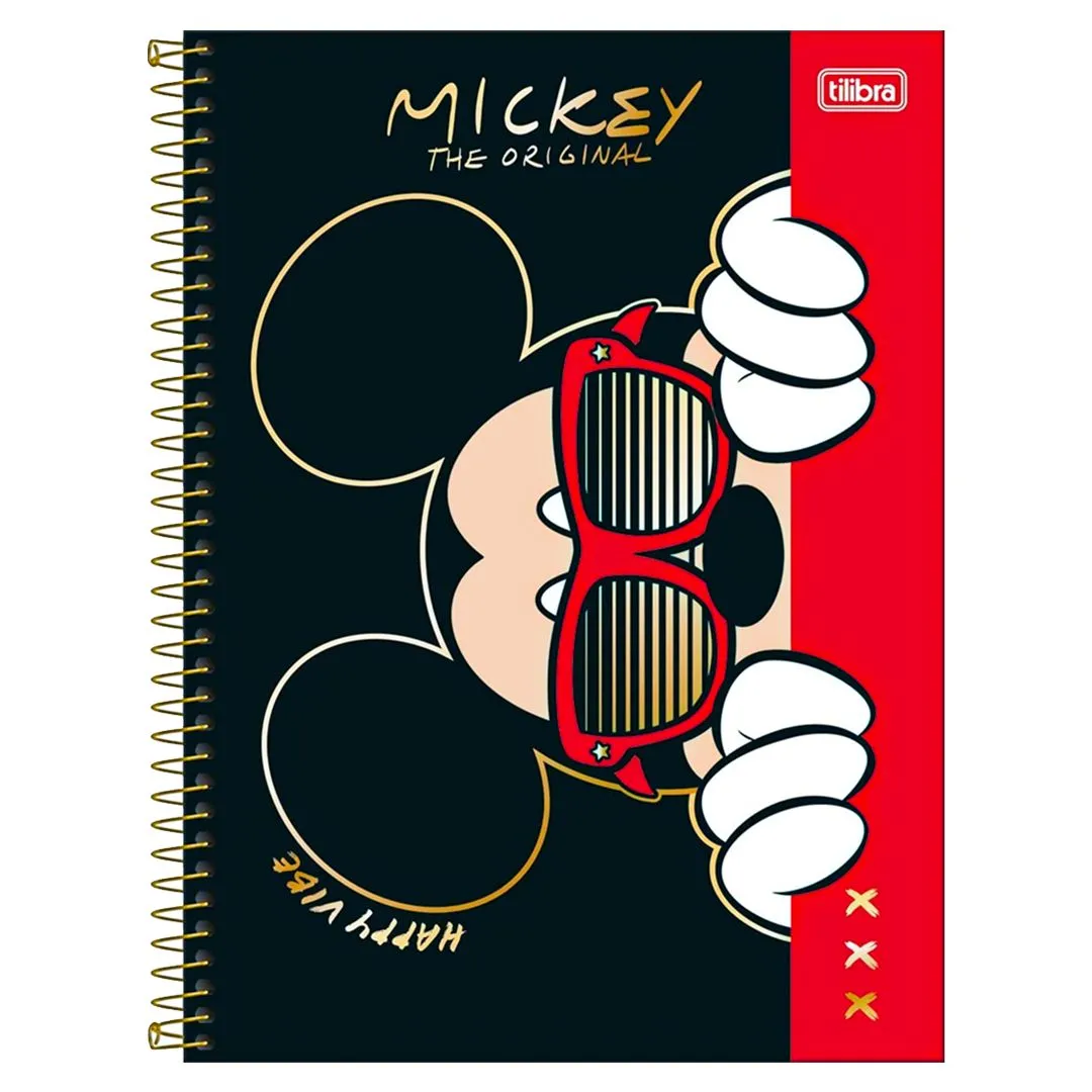 CADERNO UNIVERSITÁRIO MICKEY 1 MATÉRIA - 80 FOLHAS
