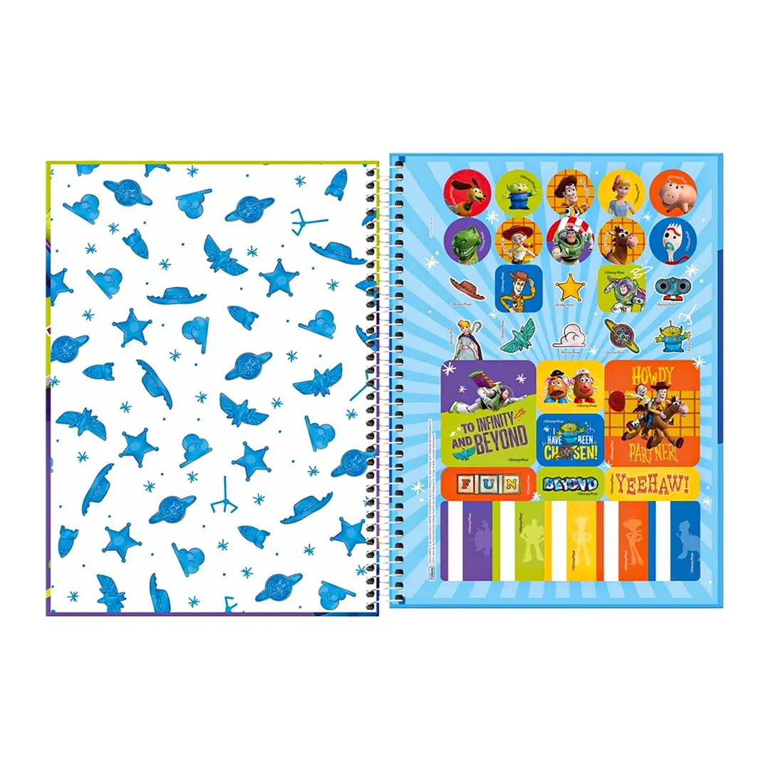 CADERNO UNIVERSITÁRIO TOY STORY - 1 MATÉRIA & 80 FOLHAS