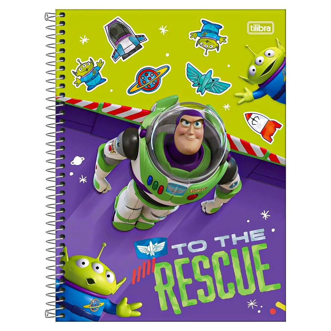 CADERNO UNIVERSITÁRIO TOY STORY - 1 MATÉRIA & 80 FOLHAS