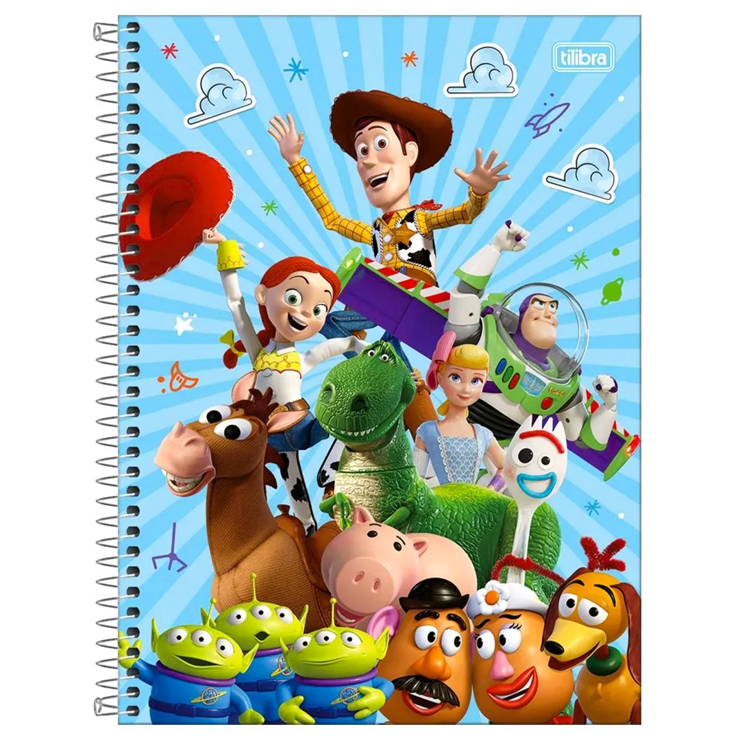 CADERNO UNIVERSITÁRIO TOY STORY - 1 MATÉRIA & 80 FOLHAS
