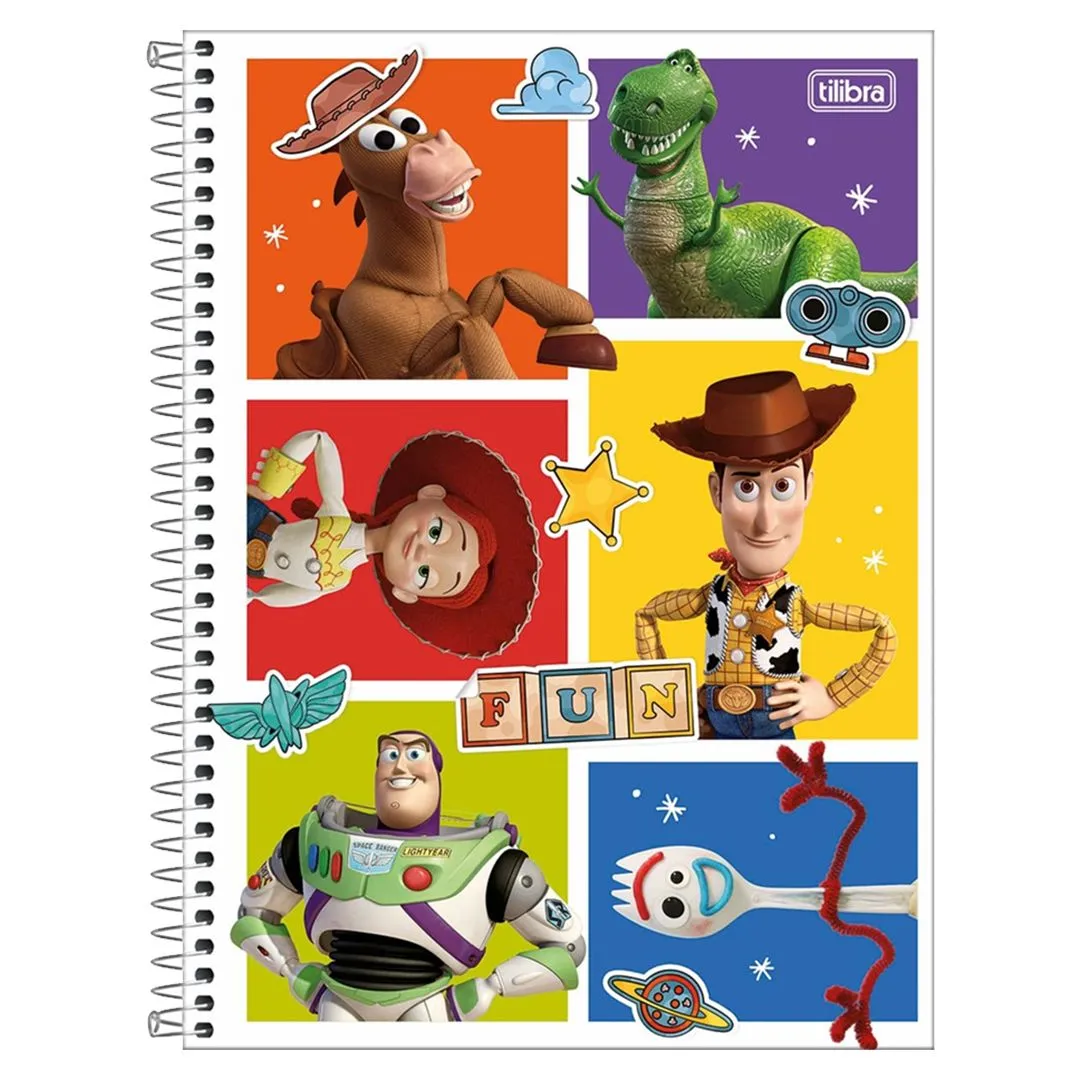 CADERNO UNIVERSITÁRIO TOY STORY - 1 MATÉRIA & 80 FOLHAS