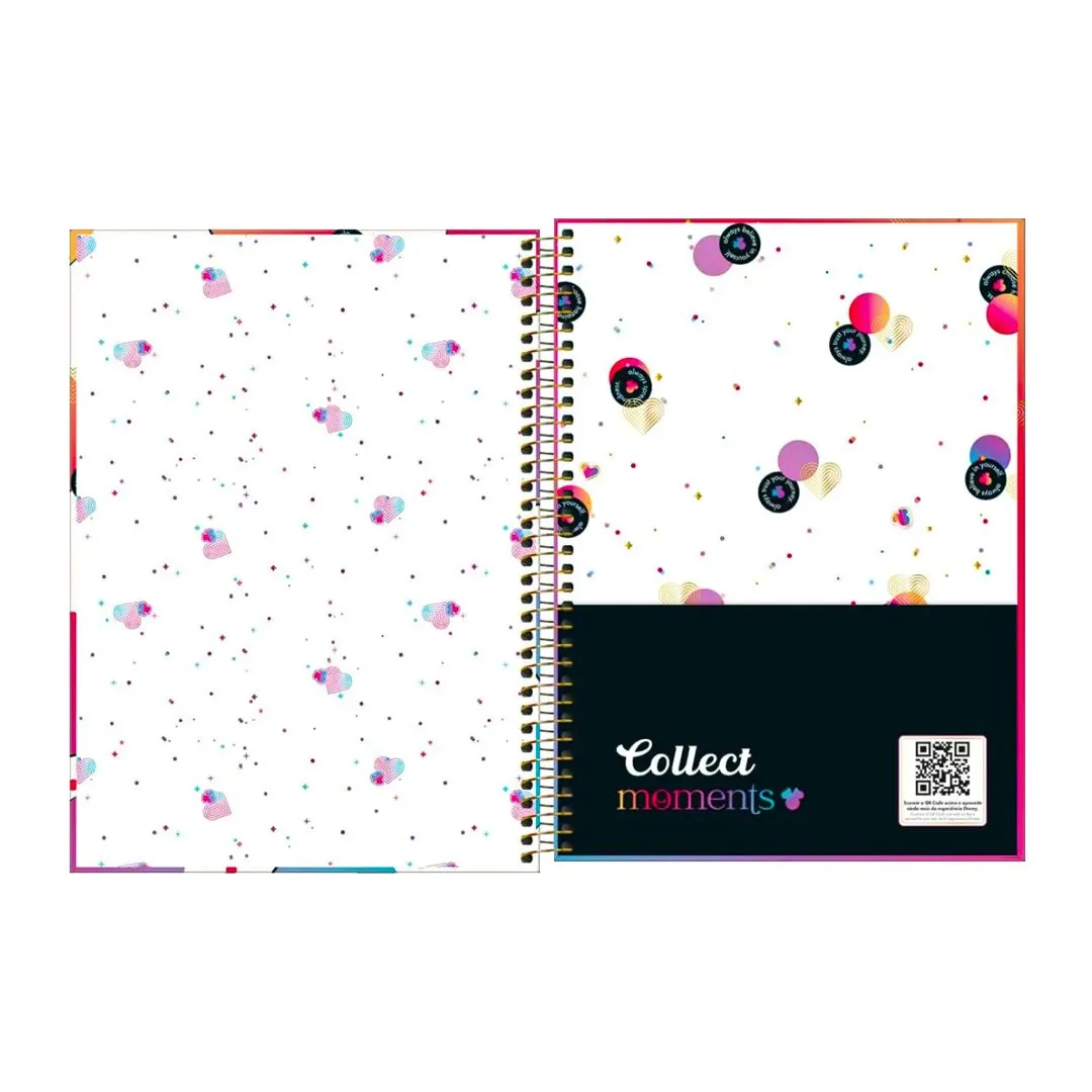 CADERNO UNIVERSITÁRIO MINNIE 10 MATÉRIAS & 160 FOLHAS