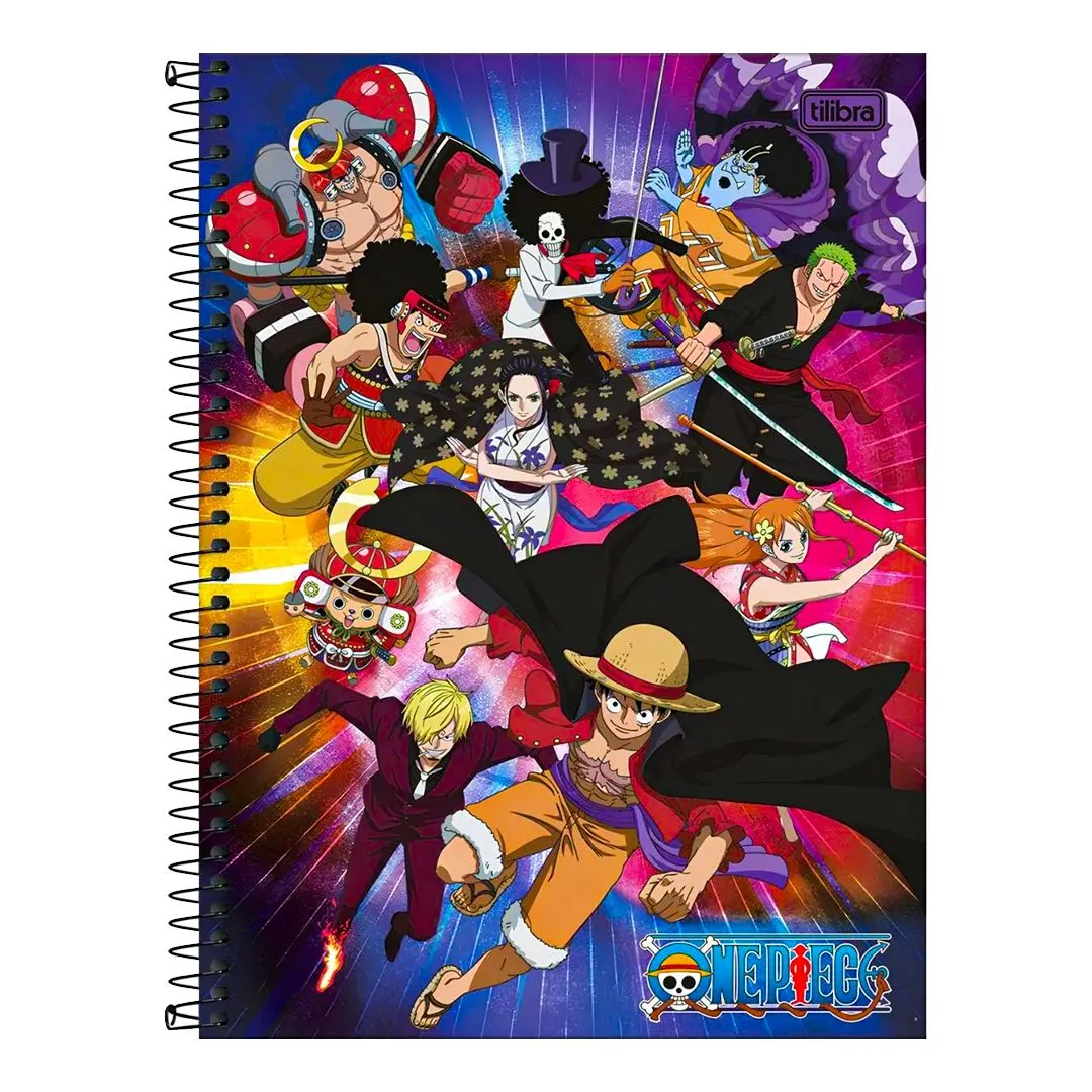 CADERNO UNIVERSITÁRIO ONE PIECE 16 MATÉRIAS - 160 FOLHAS