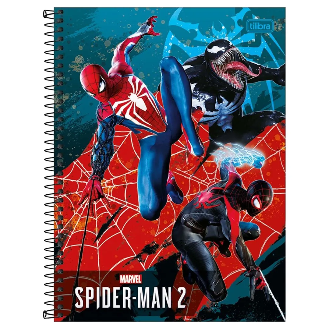 CADERNO UNIVERSITÁRIO SPIDER-MAN 10 MATÉRIAS - 160 FOLHAS