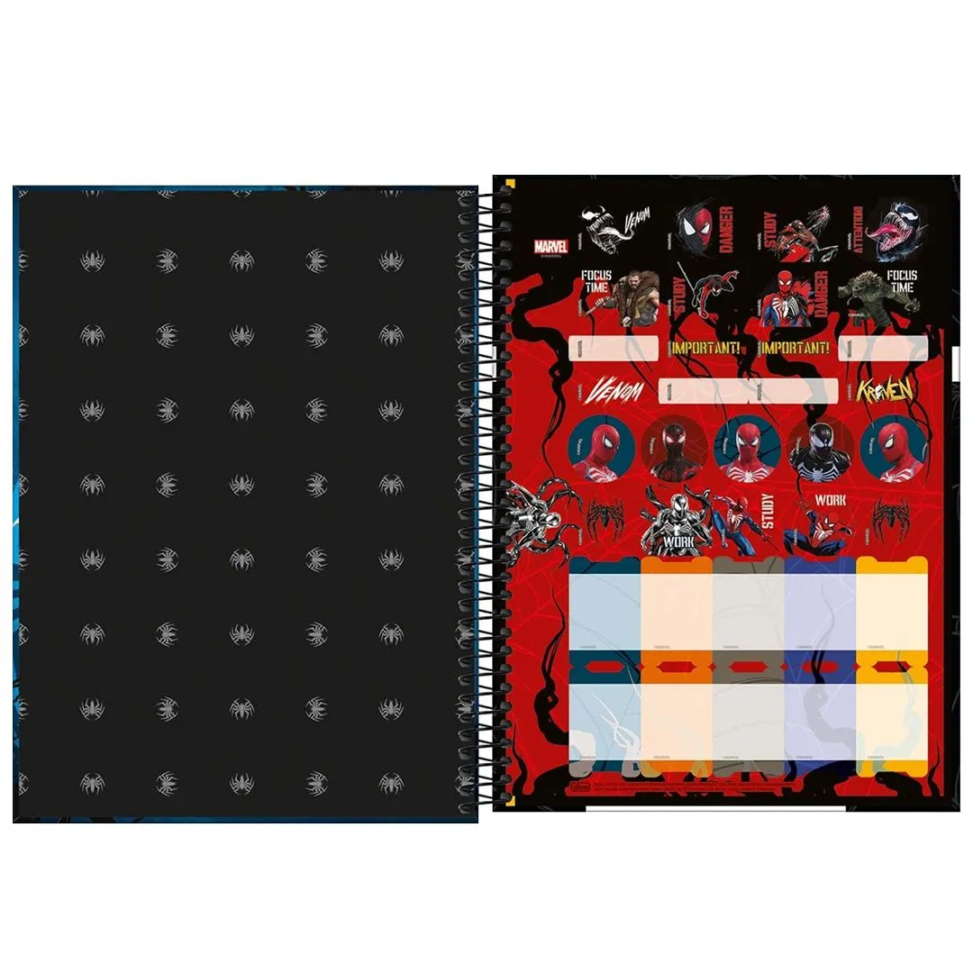 CADERNO UNIVERSITÁRIO SPIDER-MAN 10 MATÉRIAS - 160 FOLHAS