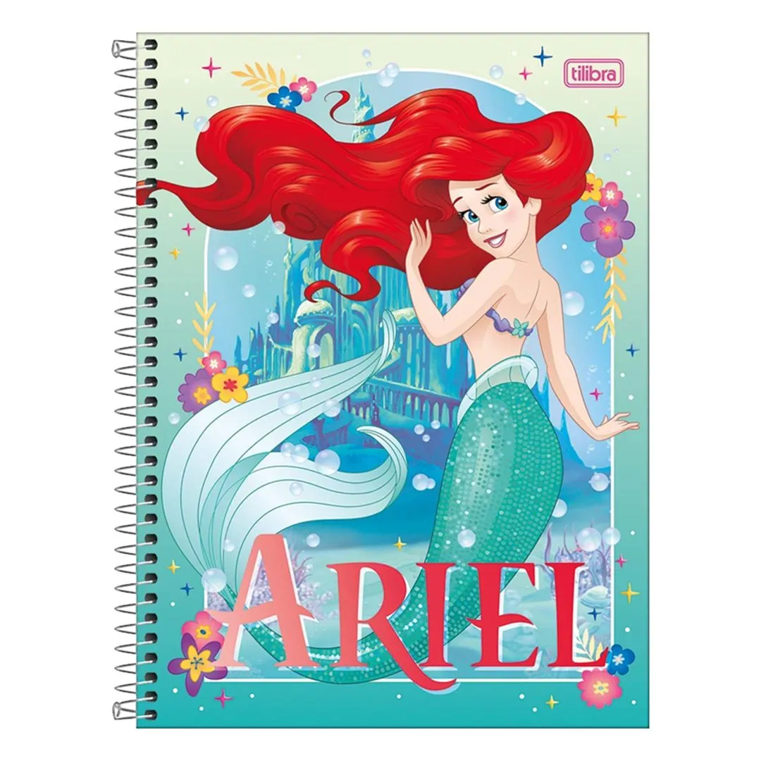CADERNO UNIVERSITÁRIO PRINCESAS FIT - 10 MATÉRIAS & 160 FOLHAS