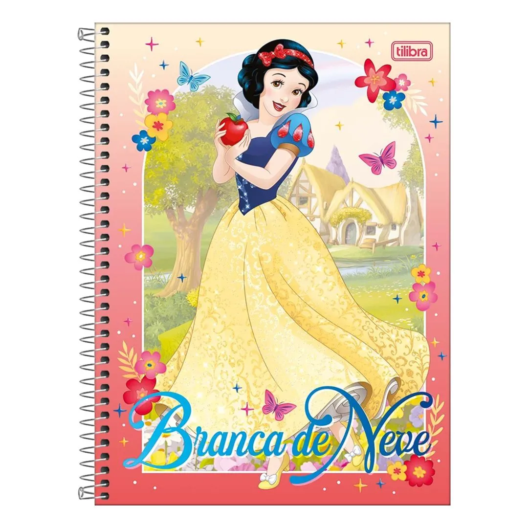 CADERNO UNIVERSITÁRIO PRINCESAS FIT - 10 MATÉRIAS & 160 FOLHAS