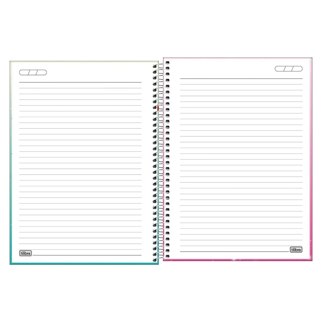 CADERNO UNIVERSITÁRIO PRINCESAS FIT - 10 MATÉRIAS & 160 FOLHAS