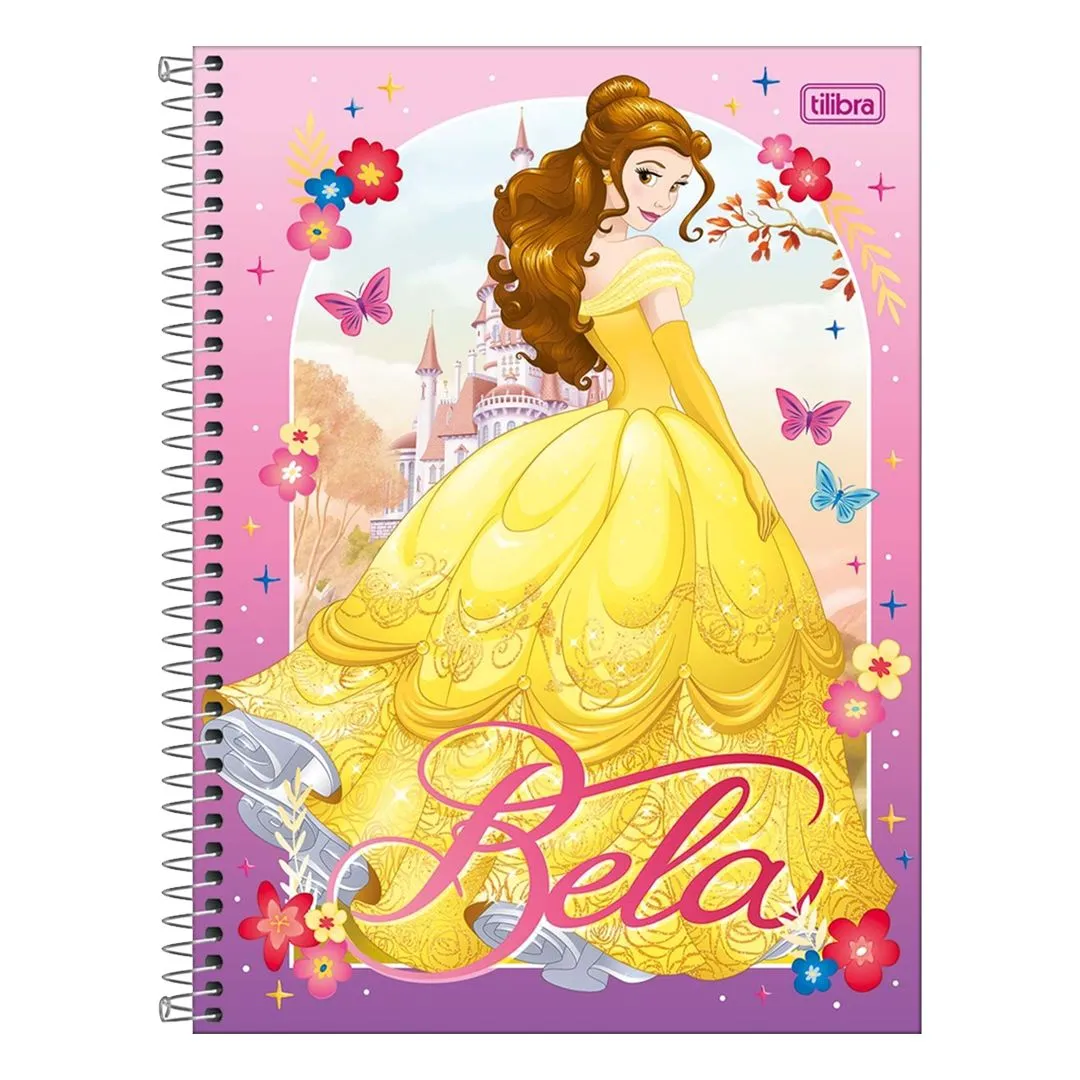 CADERNO UNIVERSITÁRIO PRINCESAS FIT - 10 MATÉRIAS & 160 FOLHAS