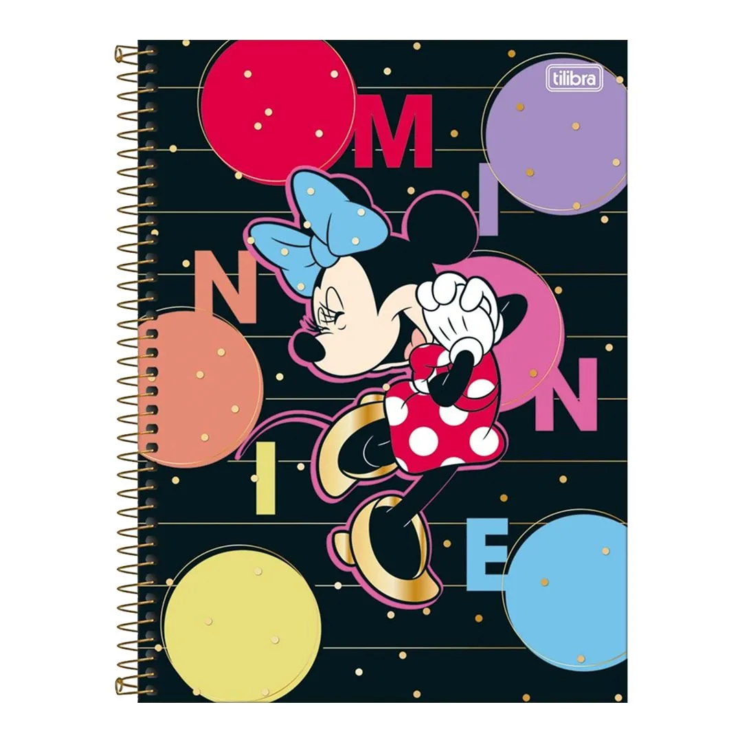 CADERNO UNIVERSITÁRIO MINNIE 16 MATÉRIAS & 256 FOLHAS