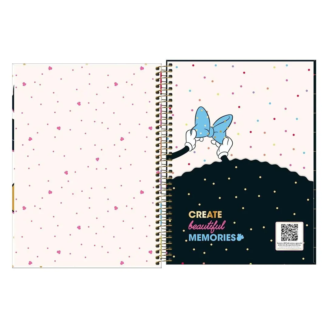 CADERNO UNIVERSITÁRIO MINNIE 16 MATÉRIAS & 256 FOLHAS