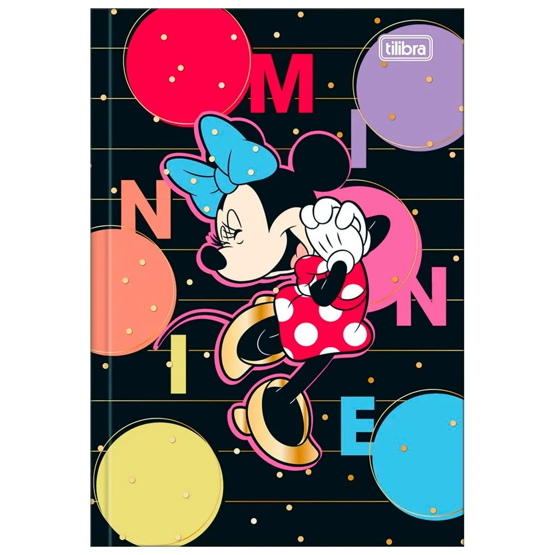 CADERNO BROCHURA CAPA DURA MINNIE 80 FOLHAS- SORTIDO