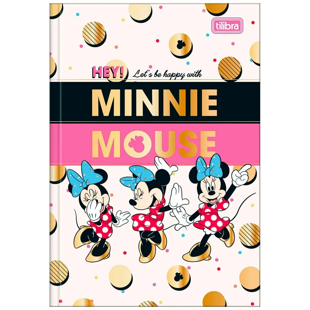 CADERNO BROCHURA CAPA DURA MINNIE 80 FOLHAS- SORTIDO