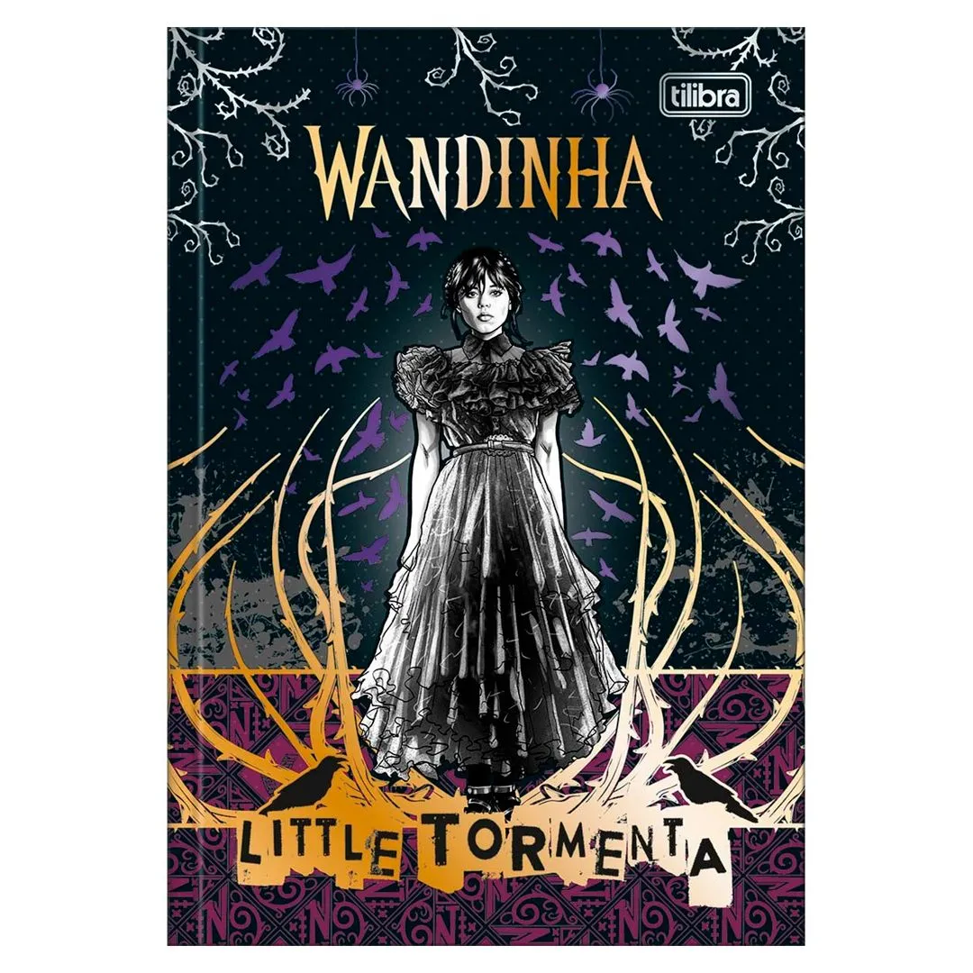 CADERNO BROCHURA CAPA DURA WANDINHA 80 FOLHAS- SORTIDO