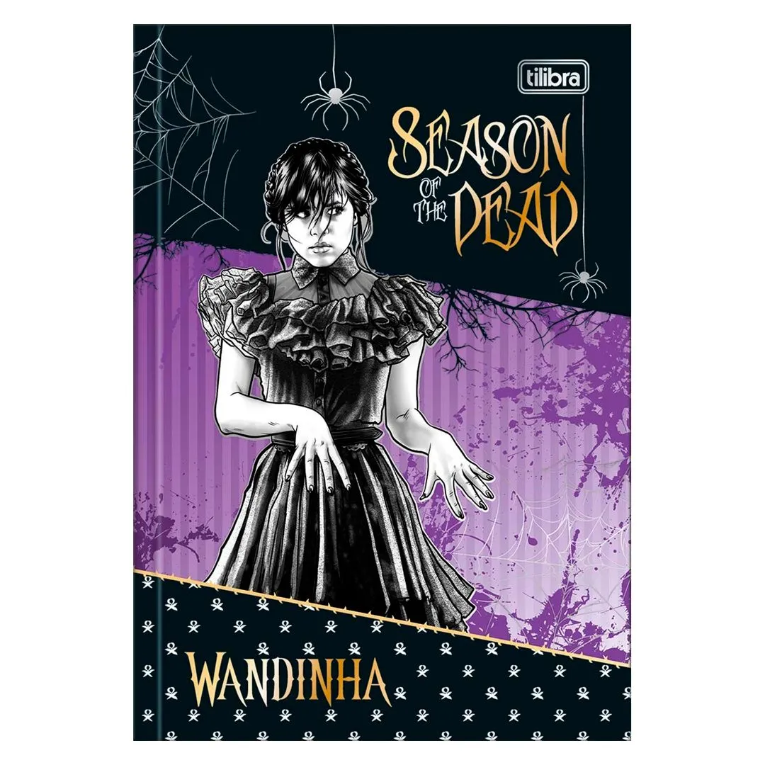 CADERNO BROCHURA CAPA DURA WANDINHA 80 FOLHAS- SORTIDO