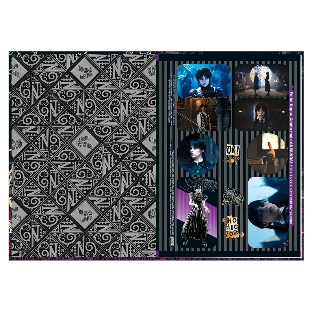 CADERNO BROCHURA CAPA DURA WANDINHA 80 FOLHAS- SORTIDO