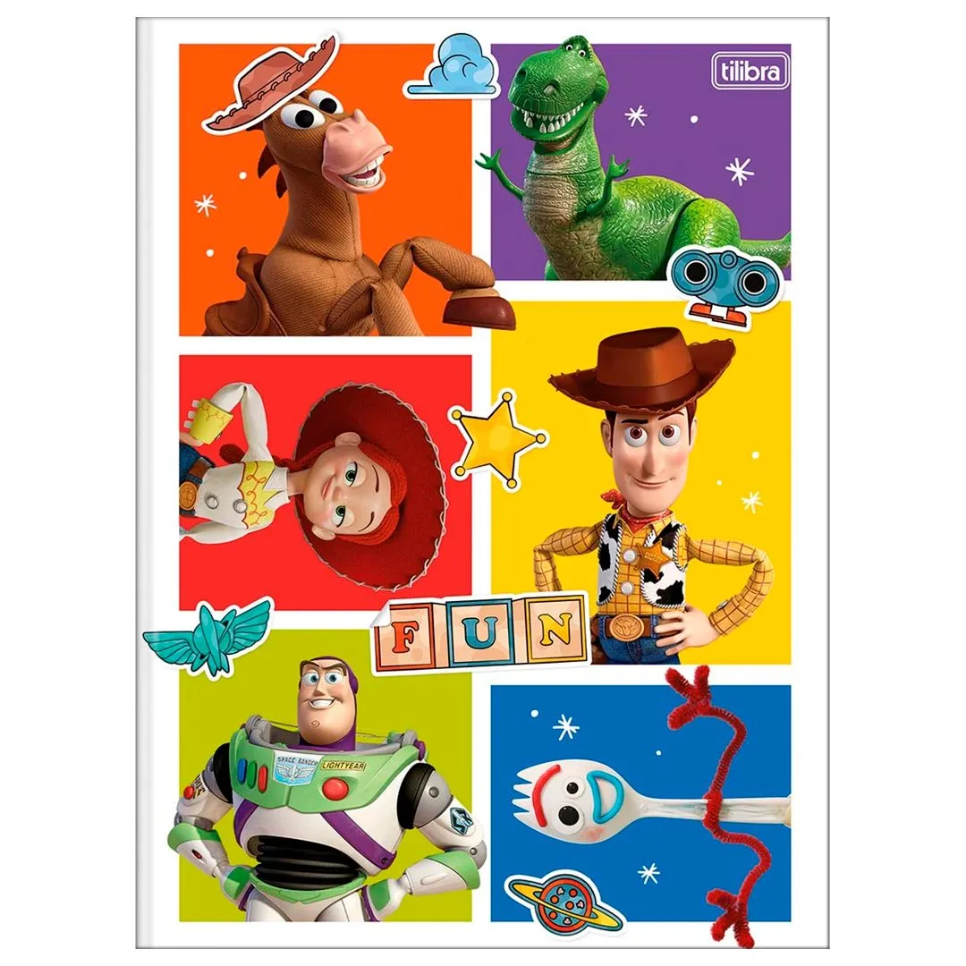 CADERNO BROCHURA CAPA DURA UNIVERSITÁRIO TOY STORY 80 FOLHAS- SORTIDO