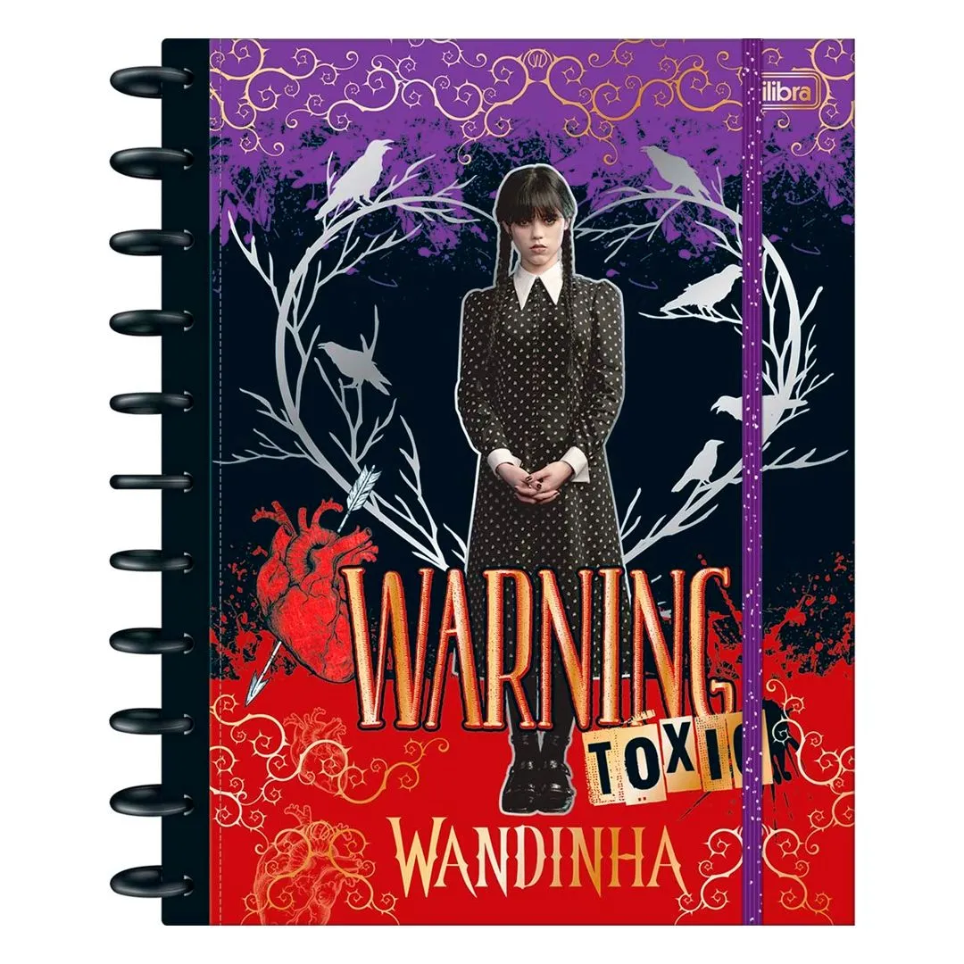 CADERNO TILIDISCO UNIVERSITÁRIO CONNECT 10 MATÉRIAS WANDINHA 160 FOLHAS