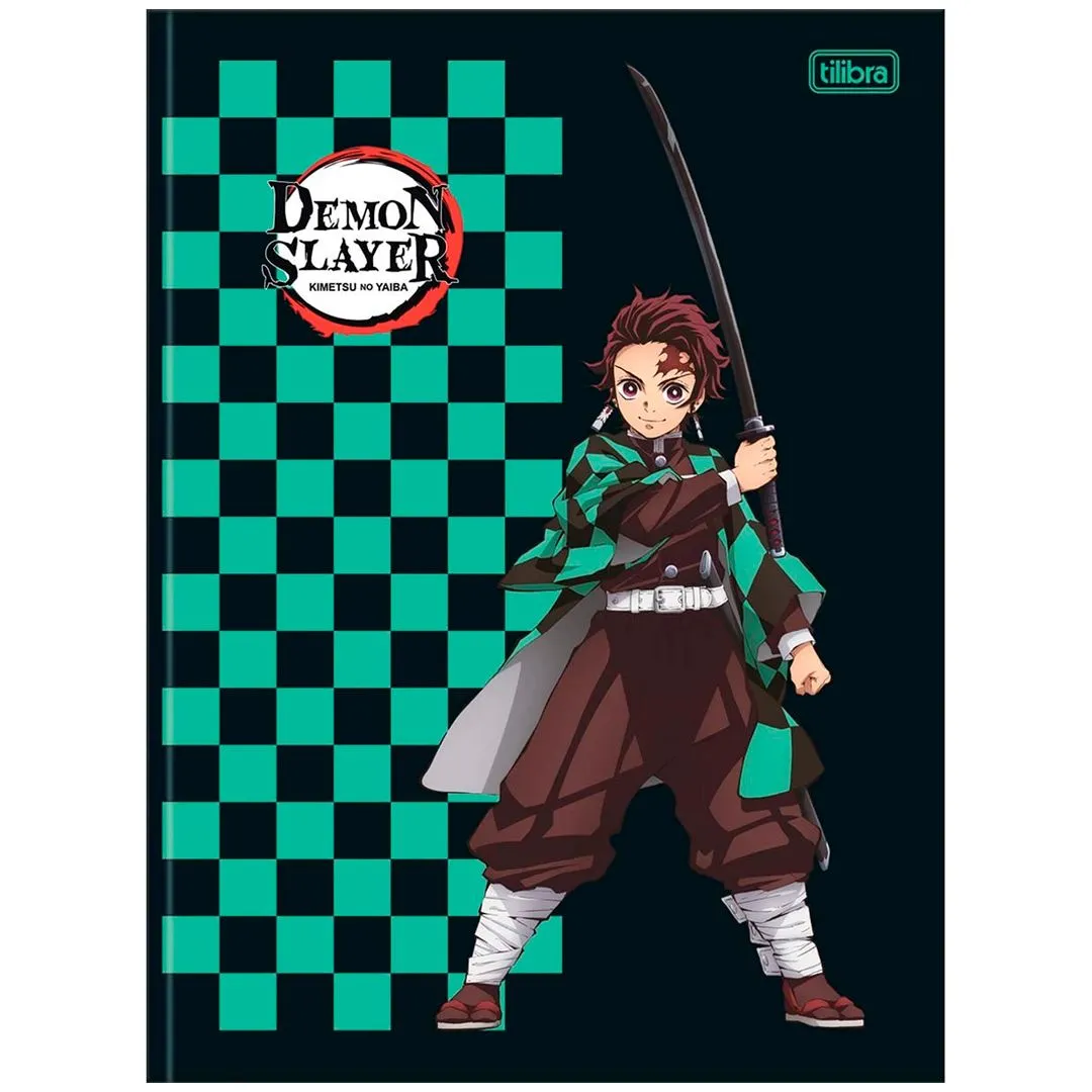 CADERNO BROCHURA CAPA DURA UNIVERSITÁRIO DEMON SLAYER- SORTIDO