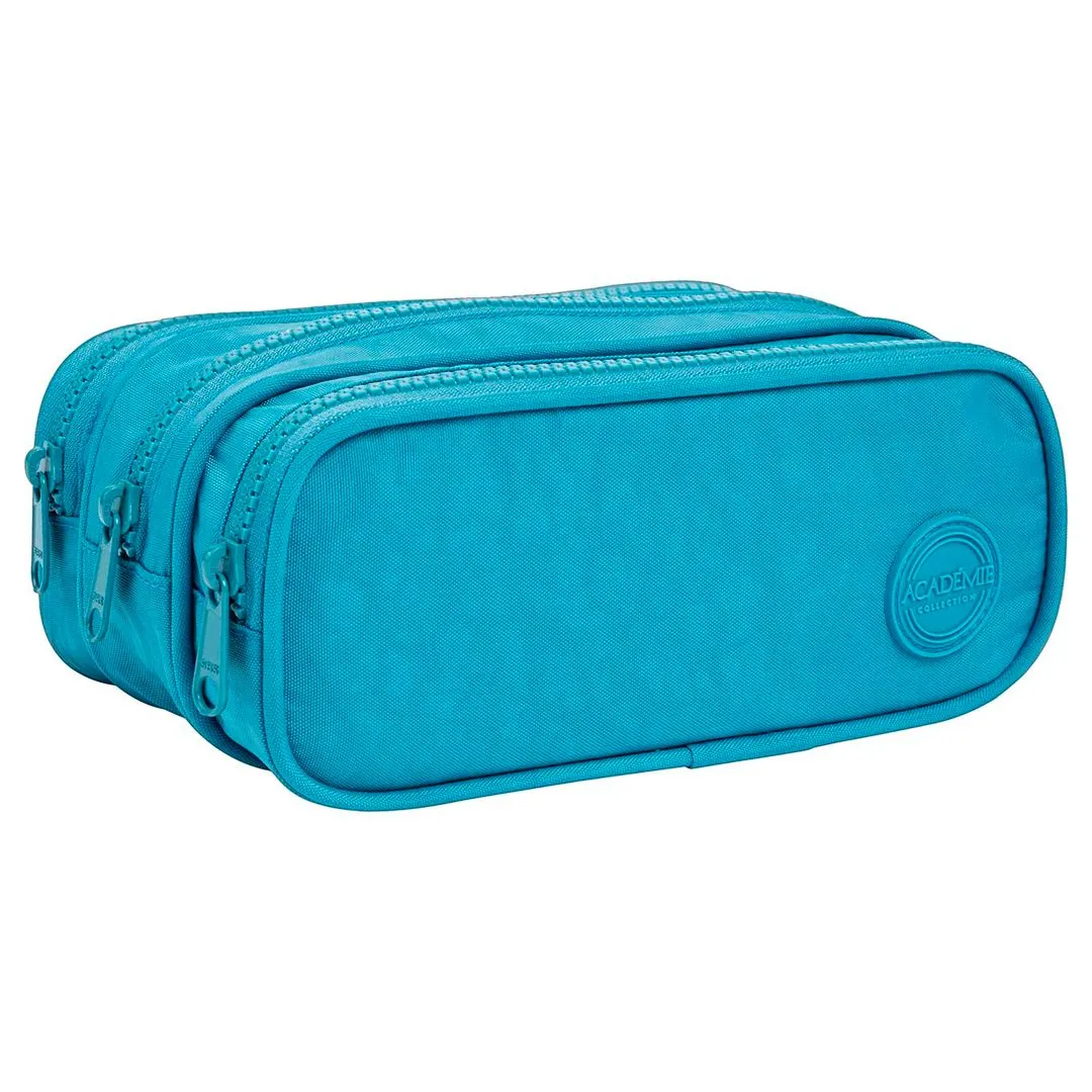 ESTOJO TRIPLO GRANDE ACADÉMIE TURQUESA