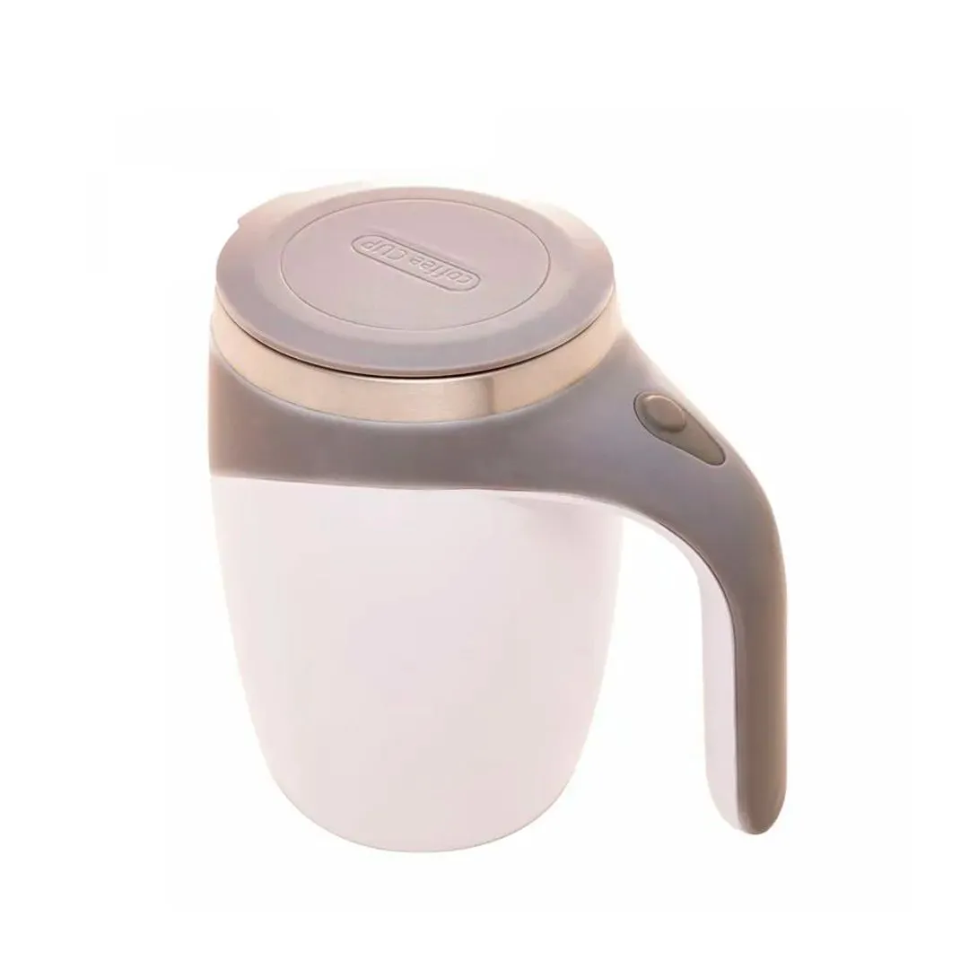 CANECA MIXER DE AÇO INOX C/TAMPA BRANCA