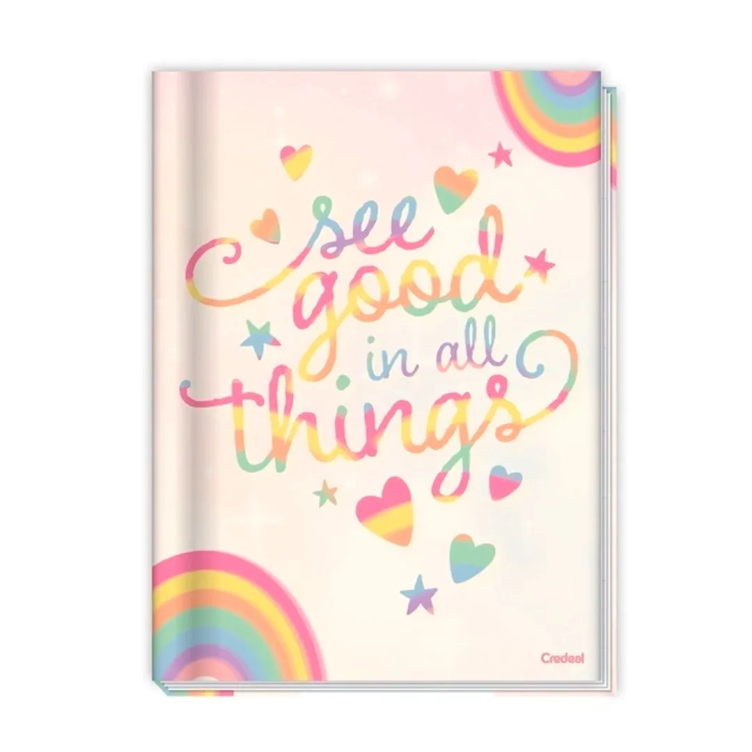 CADERNO BROCHURA UNIVERSITÁRIO COST. C/D 80 FOLHAS ARCO-IRIS