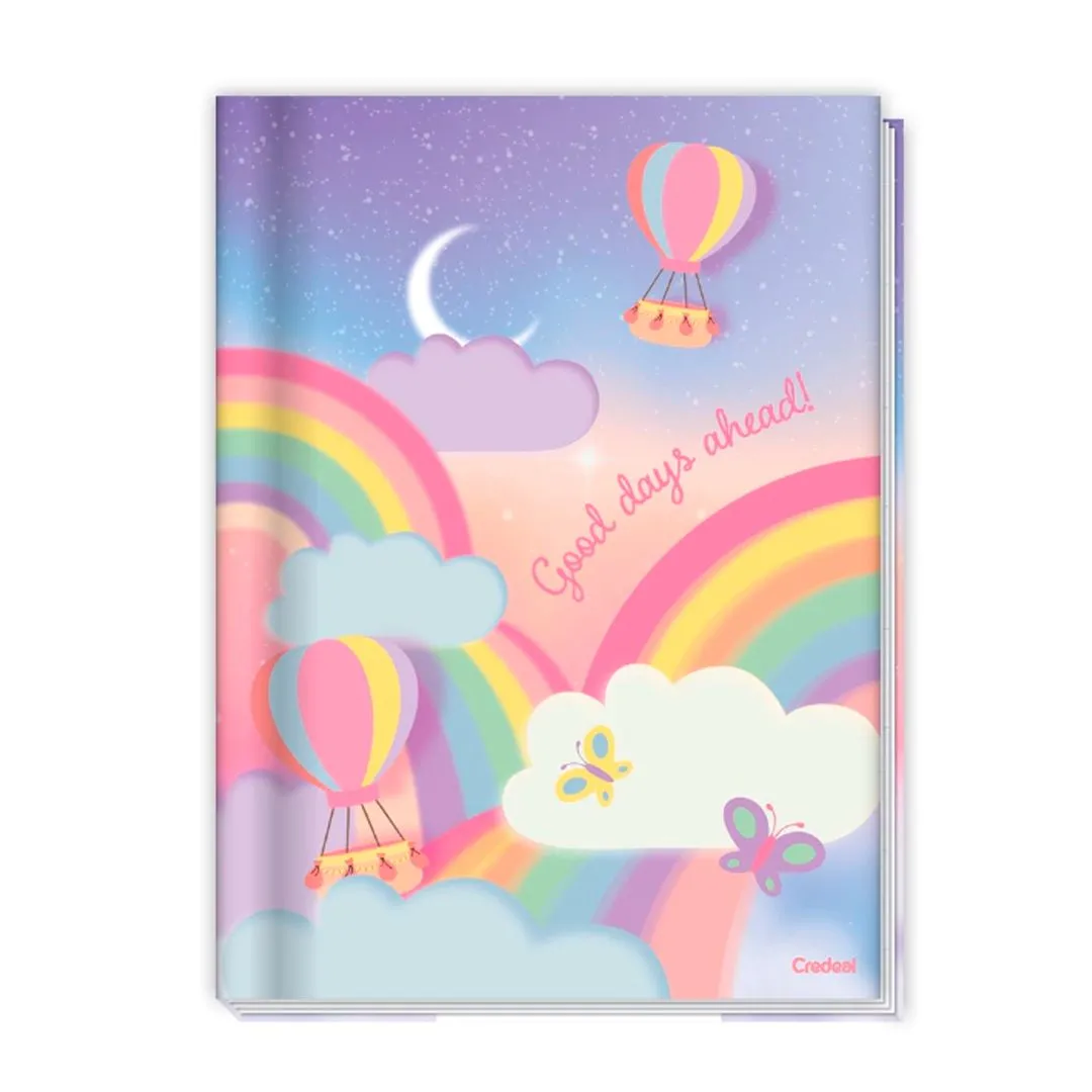 CADERNO BROCHURA UNIVERSITÁRIO COST. C/D 80 FOLHAS ARCO-IRIS