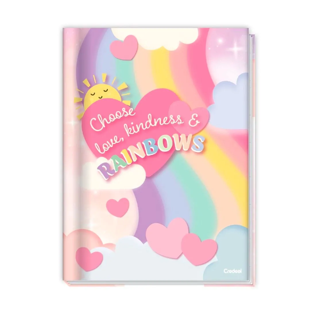 CADERNO BROCHURA UNIVERSITÁRIO COST. C/D 80 FOLHAS ARCO-IRIS