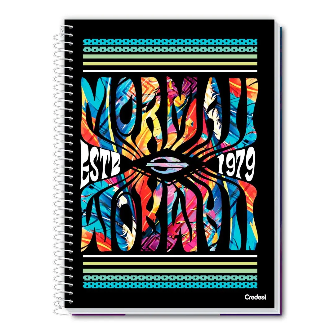 CADERNO UNIVERSITÁRIO C/D 1M 80 FOLHAS- MORMAII FEMININO