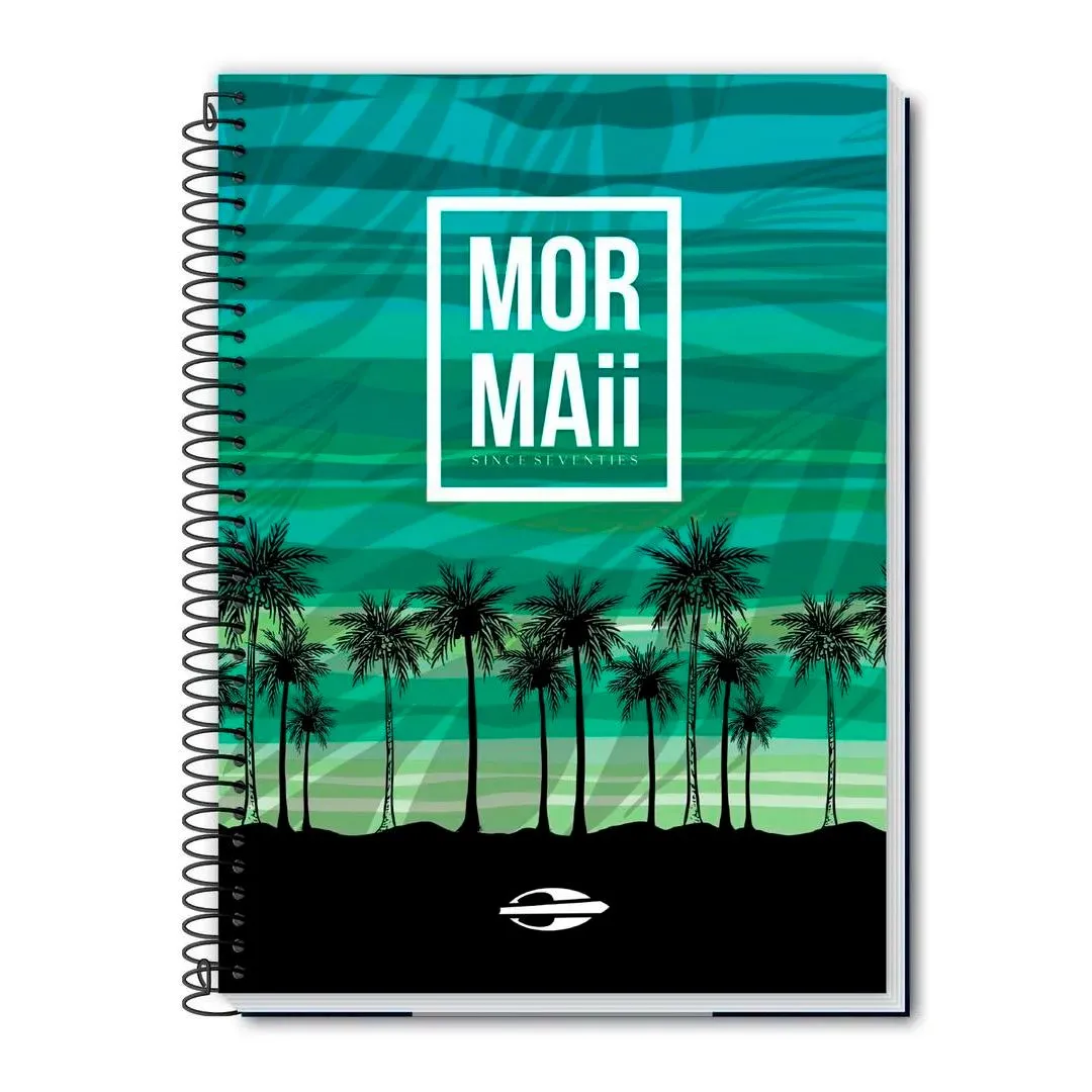CADERNO UNIVERSITÁRIO C/D 1M 80 FOLHAS- MORMAII MASCULINO