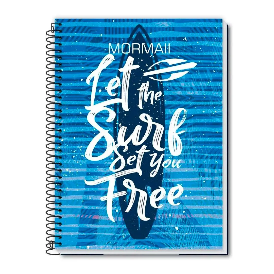 CADERNO UNIVERSITÁRIO C/D 1M 80 FOLHAS- MORMAII MASCULINO